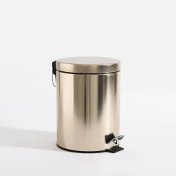 Kosz na śmieci z pedałem złoty 5L