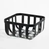 Kosz na owoce metalowy, czarny, 19x19 cm