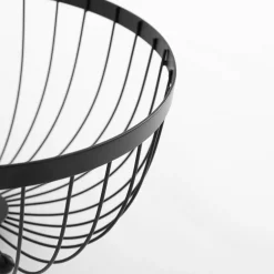 Koszyk na owoce, czarny, 25,5 cm