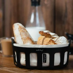 Koszyk na pieczywo czarny LIVIO