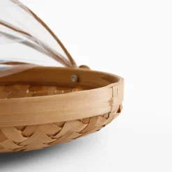 Koszyk z moskitierą, bambusowy 25 cm