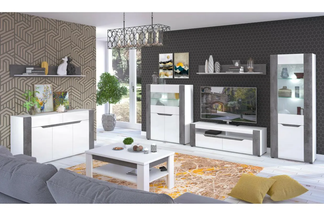 Kredens BRANDO 4D B4 z oświetleniem