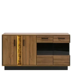 Kredens DORIAN DN4 4D z oświetleniem