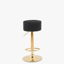 Krzesło barowe czarno-złote GALIA