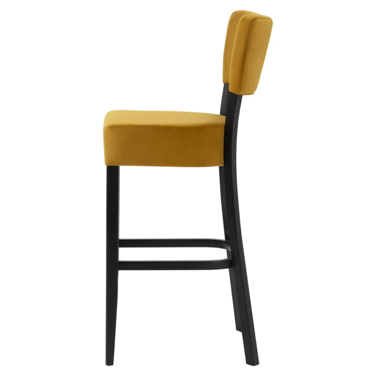 Krzesło barowe musztardowe RYAN