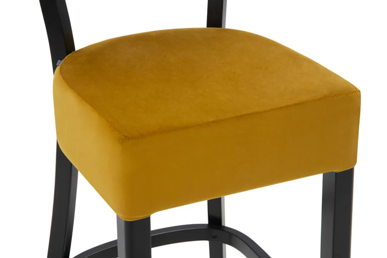 Krzesło barowe musztardowe RYAN