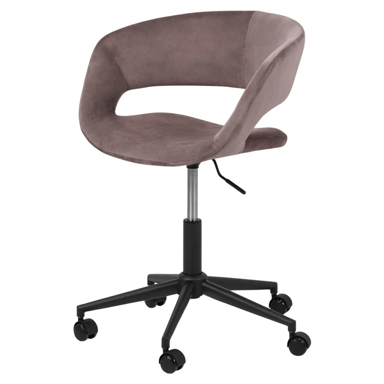 Krzesło biurowe tapicerowane HOLI różowe