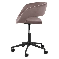 Krzesło biurowe tapicerowane HOLI różowe