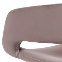 Krzesło biurowe tapicerowane HOLI różowe