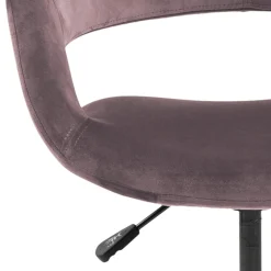 Krzesło biurowe tapicerowane HOLI różowe