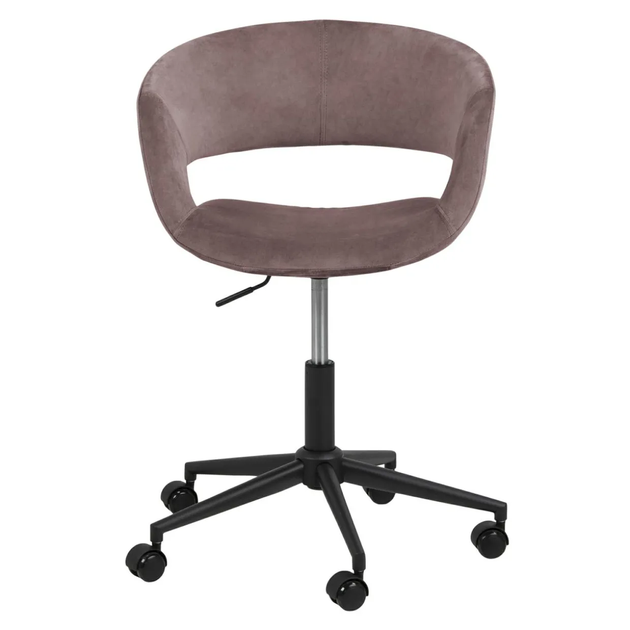 Krzesło biurowe tapicerowane HOLI różowe