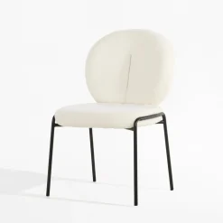 Krzesło boucle białe MALBA