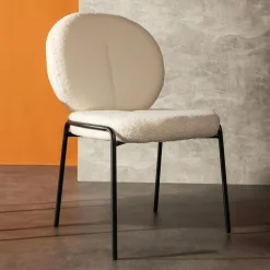 Krzesło boucle białe MALBA