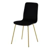 Krzesło czarne na złotych nogach VINGE