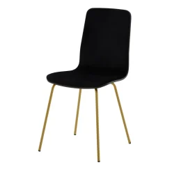 Krzesło czarne na złotych nogach VINGE