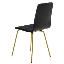 Krzesło czarne na złotych nogach VINGE