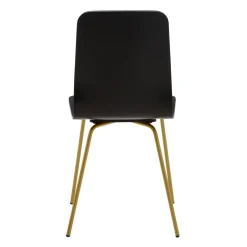 Krzesło czarne na złotych nogach VINGE
