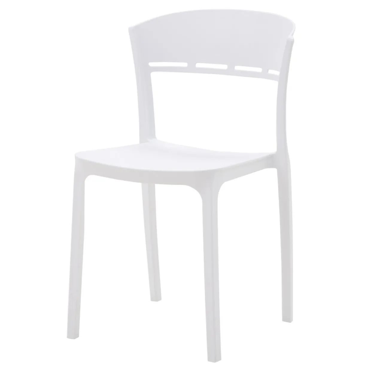 Krzesło do jadalni białe KNITT