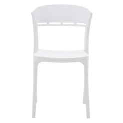Krzesło do jadalni białe KNITT