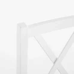 Krzesło drewniane biało-czarne RUBON