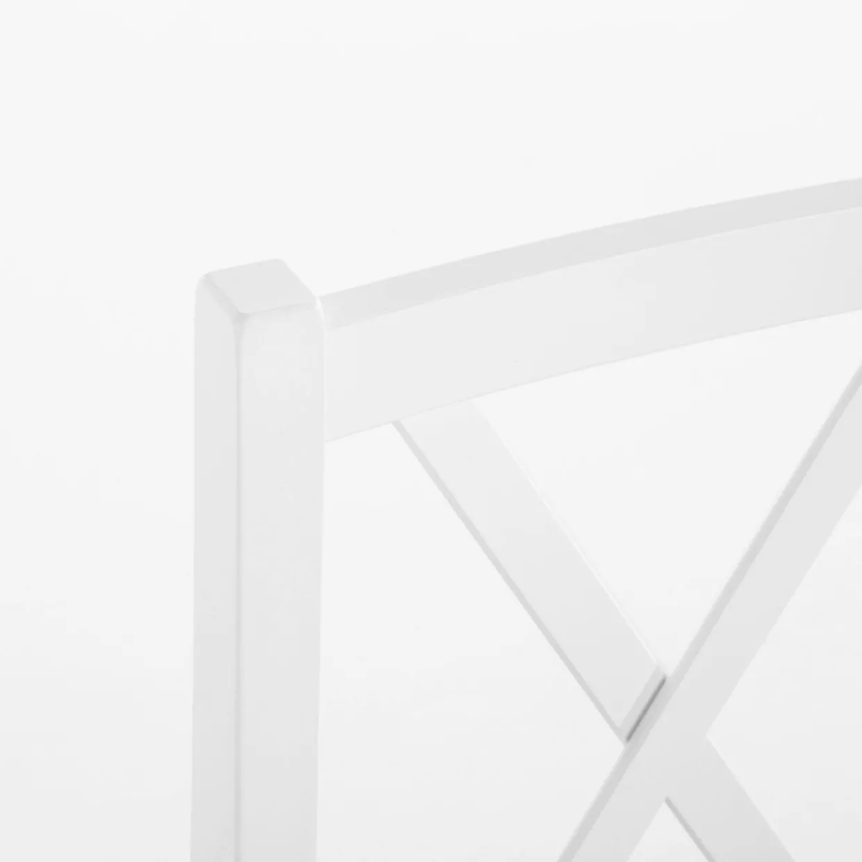 Krzesło drewniane biało-czarne RUBON