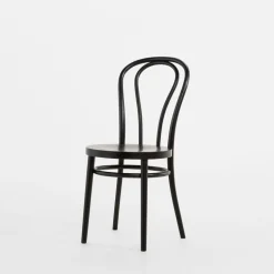 Krzesło drewniane czarne CARLO