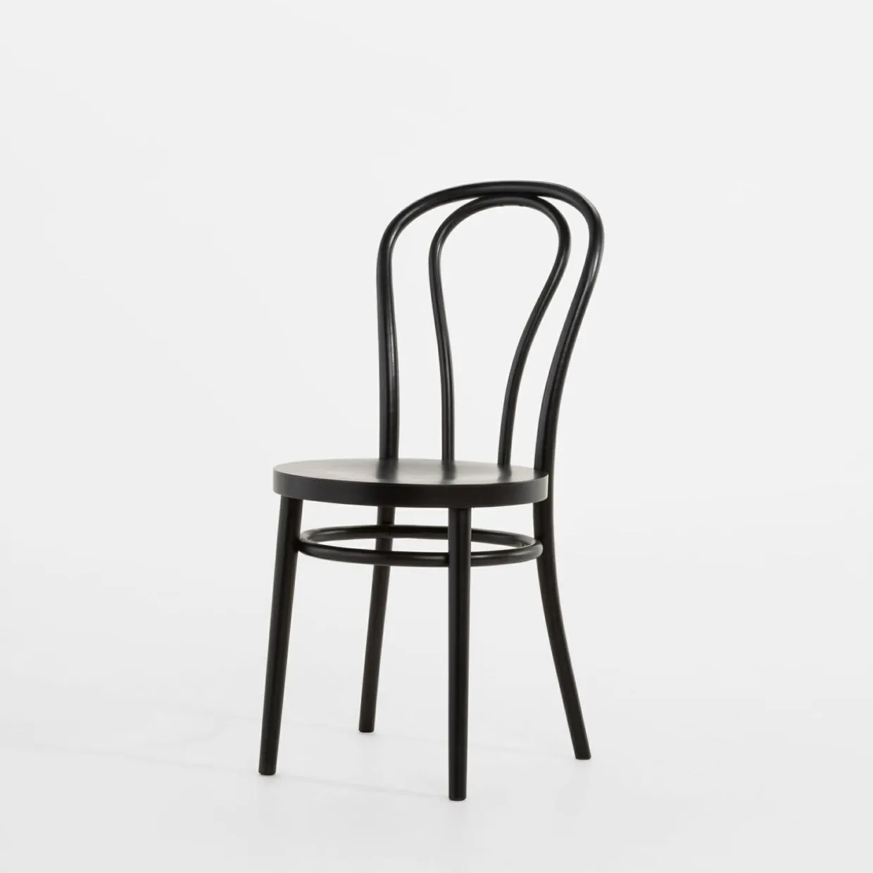 Krzesło drewniane czarne CARLO