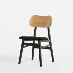 Krzesło drewniane czarne SORRENTI