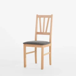 Krzesło drewniane popielate LASSES