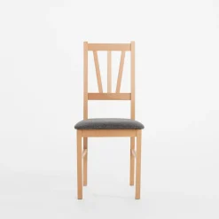 Krzesło drewniane popielate LASSES