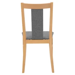 Krzesło drewniane z tapicerowanym siedziskiem NIKAS