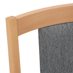 Krzesło drewniane z tapicerowanym siedziskiem NIKAS