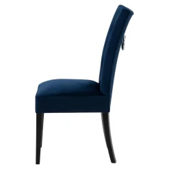 Krzesło granatowe z kołatką VERMONT