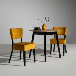Krzesło musztardowe RYAN