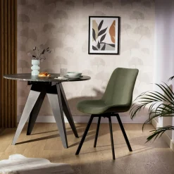 Krzesło obrotowe ciemnozielone JELKO