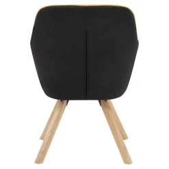 Krzesło obrotowe żółte LUMARS