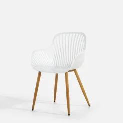 Krzesło ogrodowe białe LIXEL