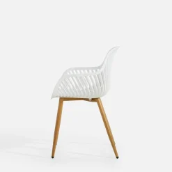 Krzesło ogrodowe białe LIXEL