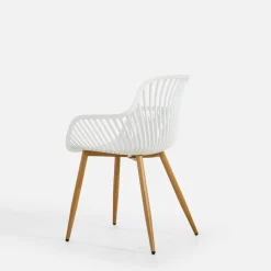 Krzesło ogrodowe białe LIXEL