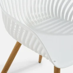 Krzesło ogrodowe białe LIXEL