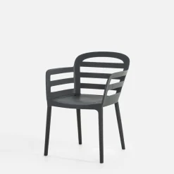 Krzesło ogrodowe HEMISTO ciemnoszare