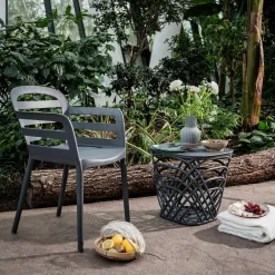 Krzesło ogrodowe HEMISTO ciemnoszare