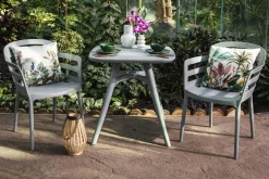 Krzesło ogrodowe HEMISTO jasnoszare