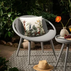 Krzesło ogrodowe HETTIMA jasnoszare