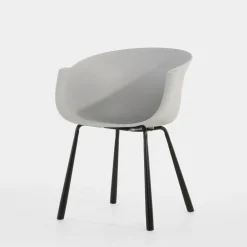 Krzesło ogrodowe jasnoszare UNDIGO