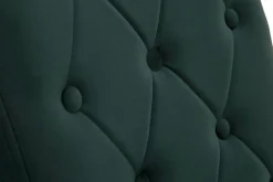 Krzesło pikowane butelkowa zieleń DAKOTA II z wałkiem