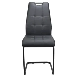 Krzesło pikowane czarne ATOLA