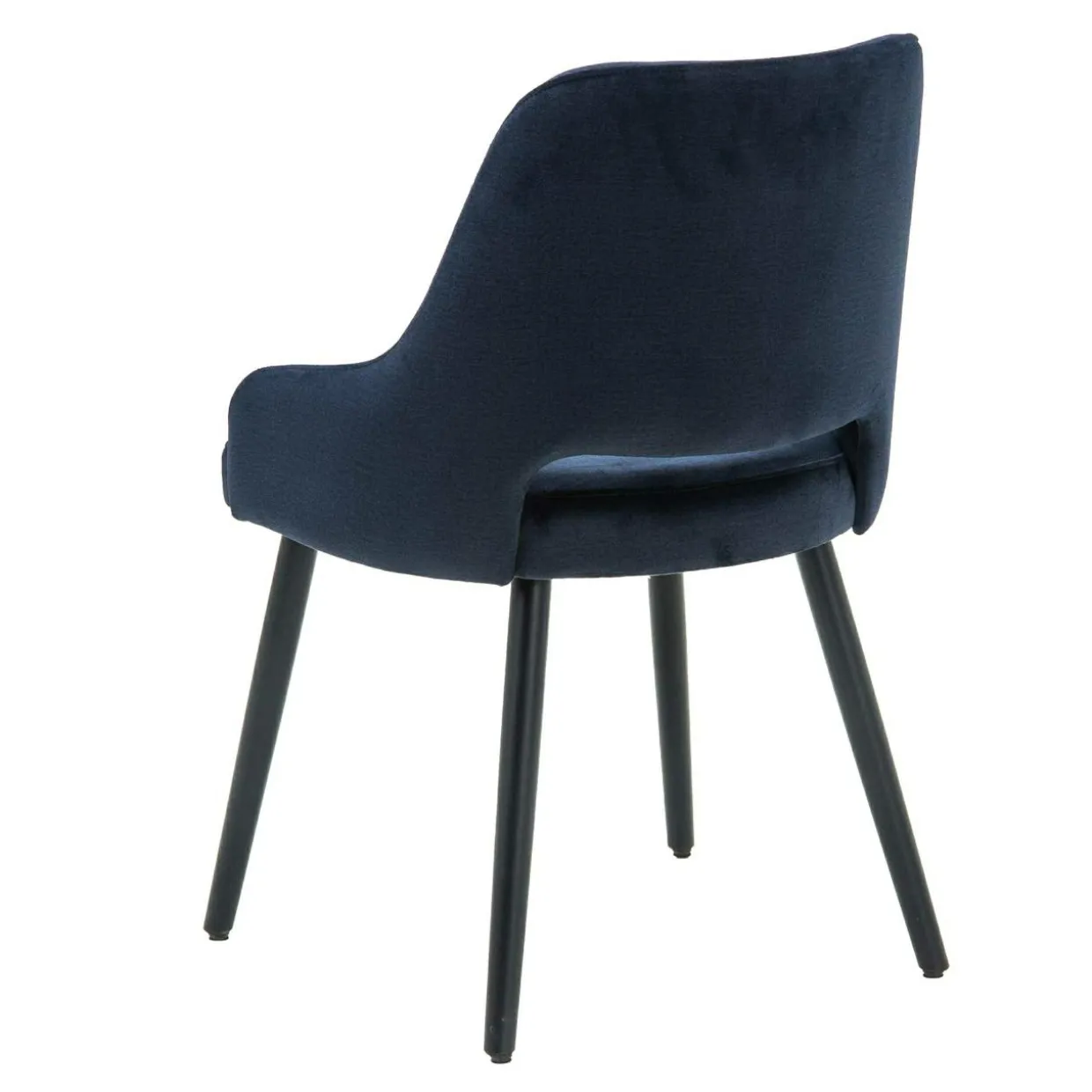 Krzesło retro z dziurką granatowe KERSTIN