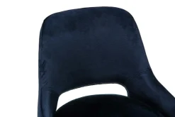 Krzesło retro z dziurką granatowe KERSTIN