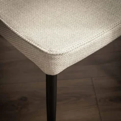 Krzesło tapicerowane beżowe EKLIPSE